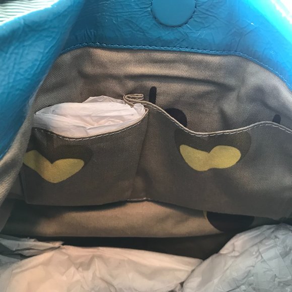 Marc by Marc Jacobs | Navy Blue Bicolor Patent Leather Classic Q Hillier Bag - Picture 7 of 10